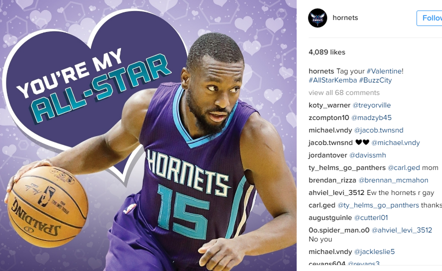 How All 30 NBA Teams Celebrated Valentine's Day on Instagram